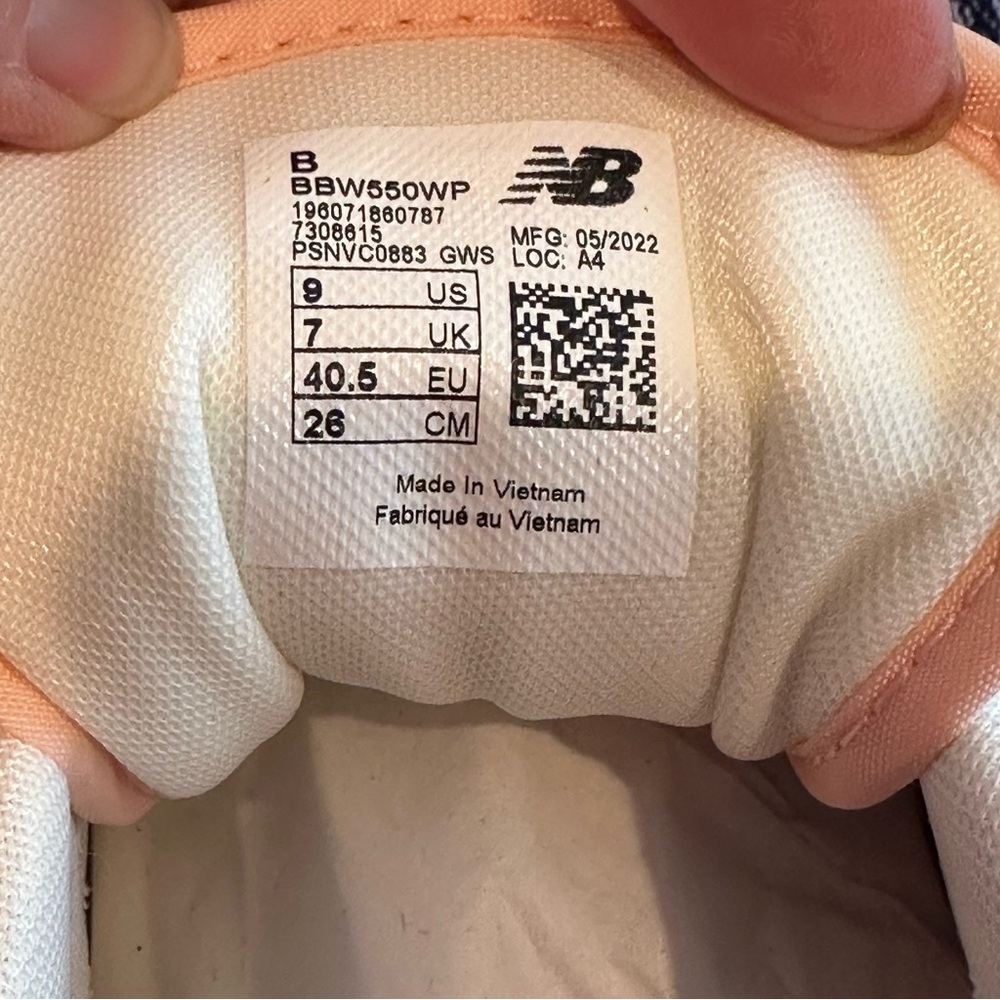 New Balance Pink and White Sneakers - Picture 6 of 9